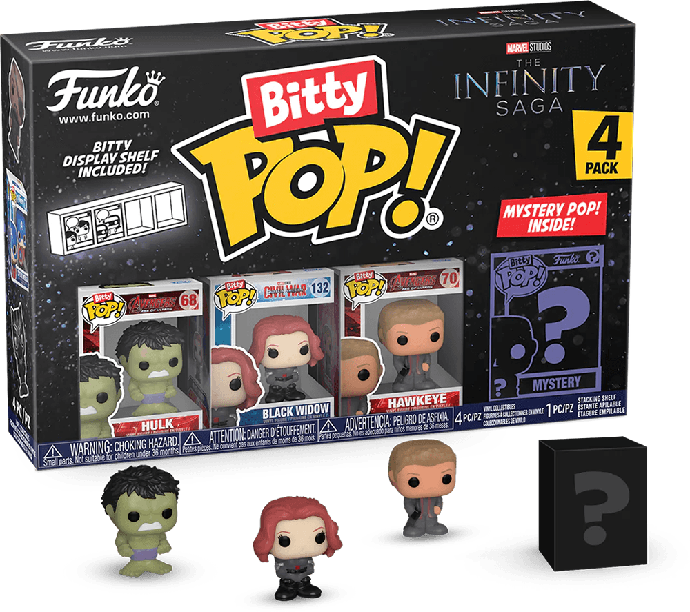 FUN71504 Marvel Comics - Hulk Bitty Pop! 4-Pack - Funko - Titan Pop Culture