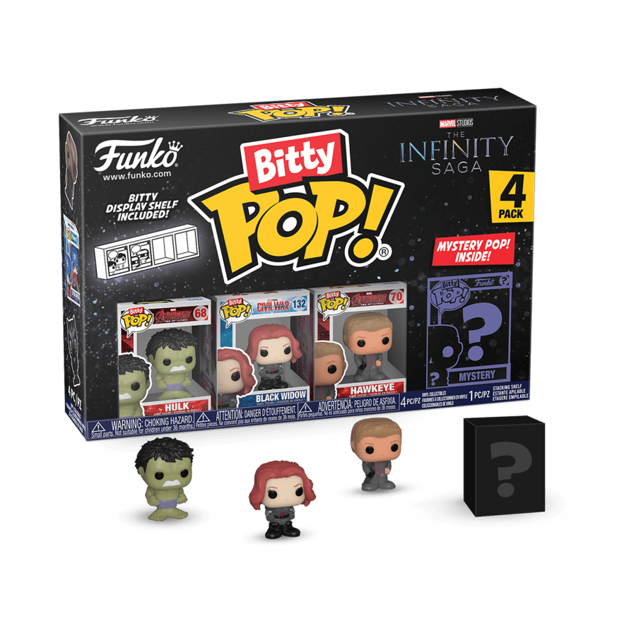 FUN71504 Marvel Comics - Hulk Bitty Pop! 4-Pack - Funko - Titan Pop Culture