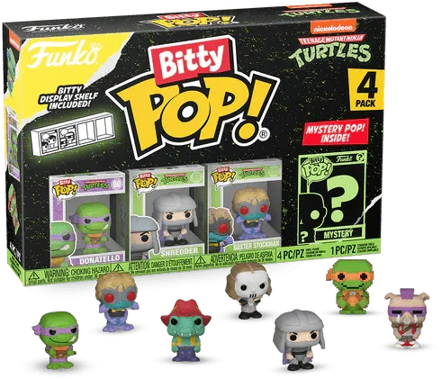 FUN71508 Teenage Mutant Ninja Turtles - Donatello Bitty Pop! 4-Pack - Funko TBA - Titan Pop Culture