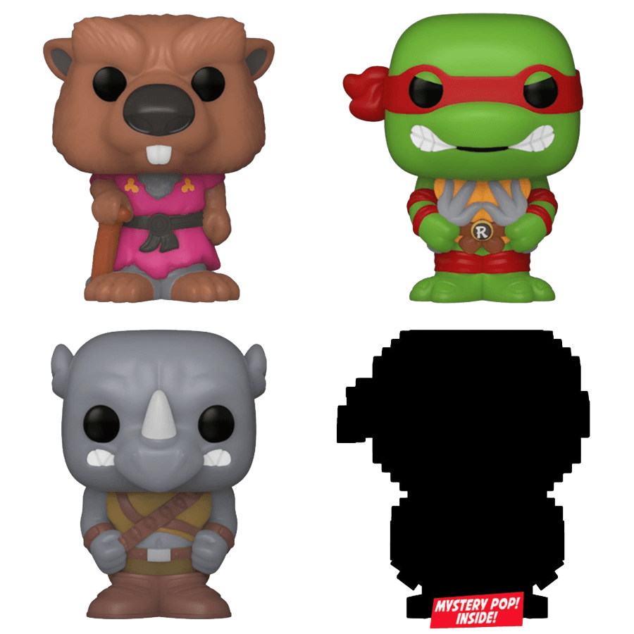 FUN71509 Teenage Mutant Ninja Turtles - Splinter Bitty Pop! 4-Pack - Funko TBA - Titan Pop Culture