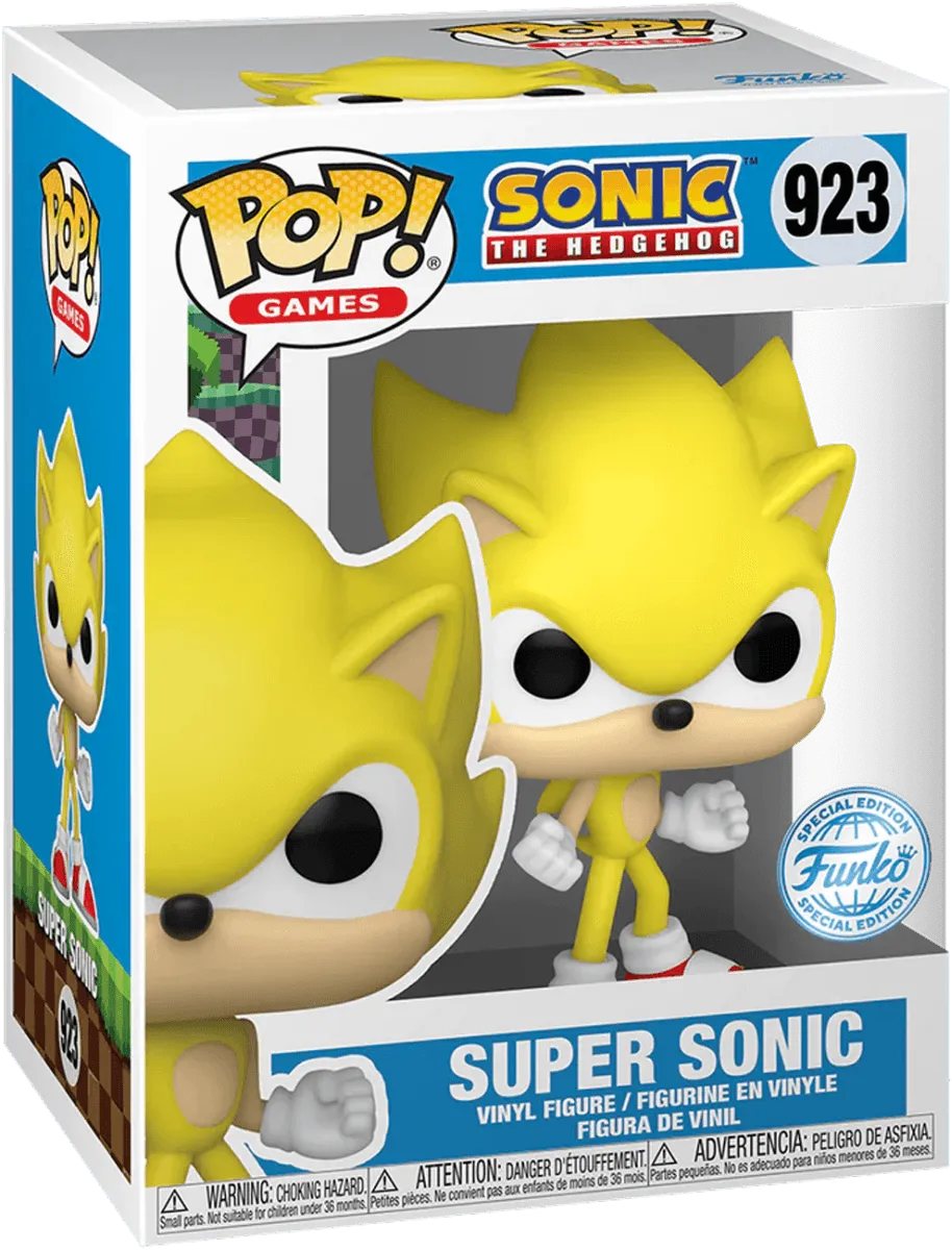 FUN71532 Sonic - Super Sonic US Exclusive Pop! Vinyl [RS] - Funko - Titan Pop Culture