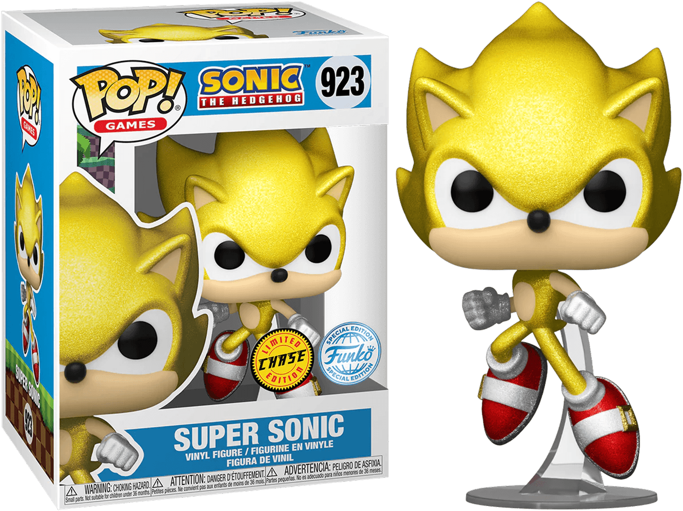 FUN71532 Sonic - Super Sonic US Exclusive Pop! Vinyl [RS] - Funko - Titan Pop Culture