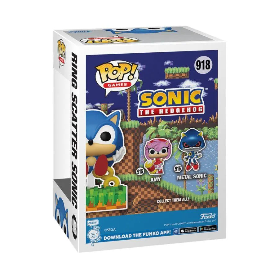 FUN71557 Sonic - Ring Scatter Sonic US Exclusive Pop! Vinyl [RS] - Funko - Titan Pop Culture