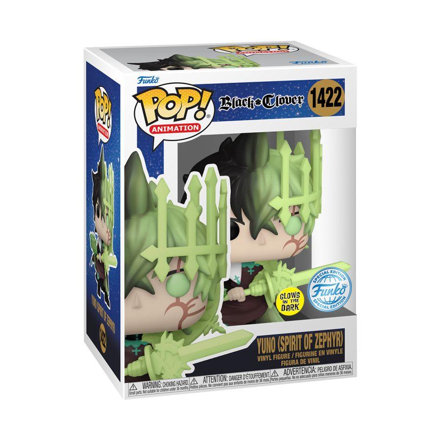 FUN71558 Black Clover - Yuno (Spirit of Zephyr) US Exclusive Glow Pop! Vinyl [RS] - Funko - Titan Pop Culture