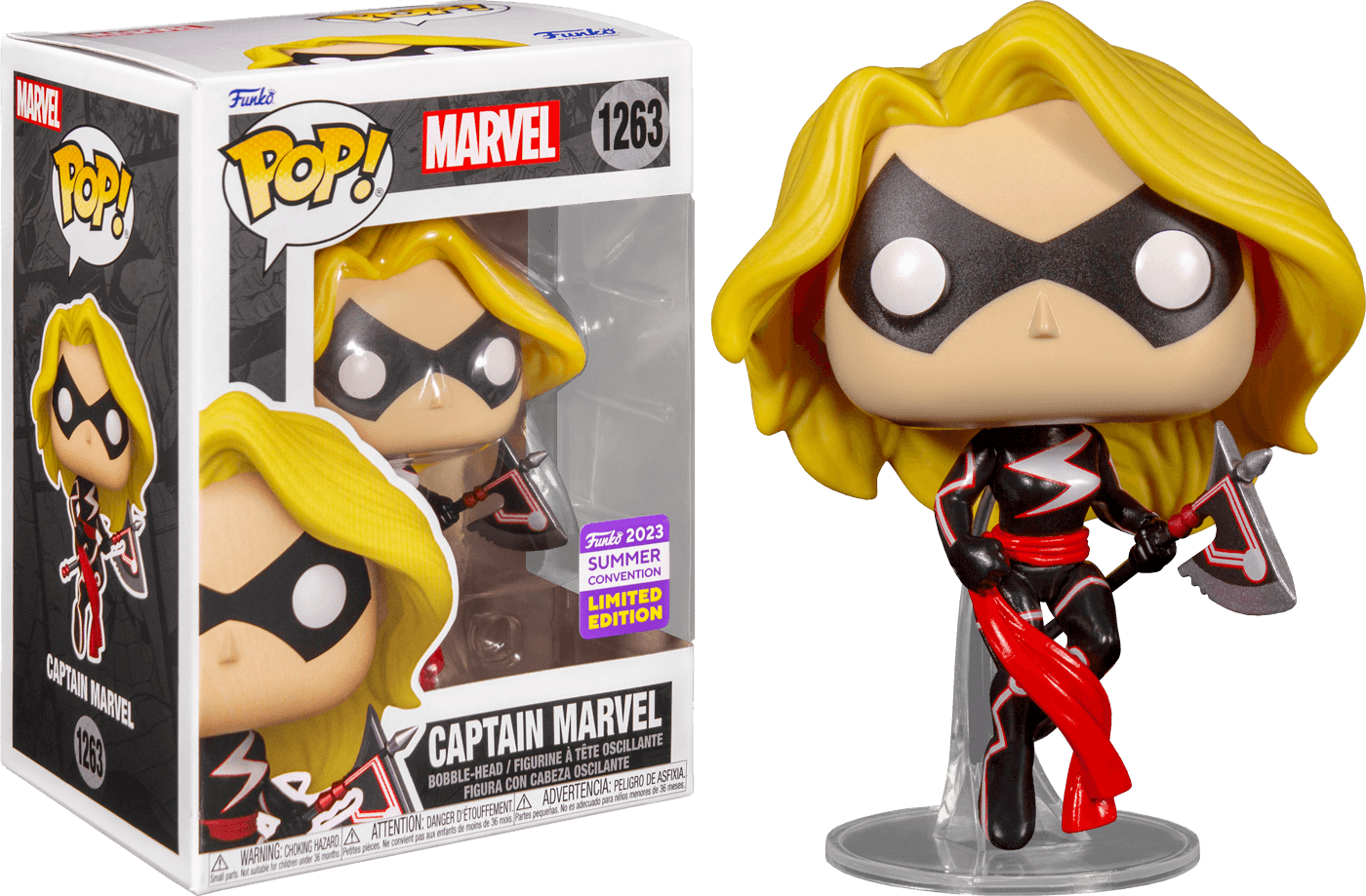 FUN71751 Captain Marvel - Captain Marvel with Axe SDCC 2023 US Exclusive Pop! Vinyl [RS] - Funko - Titan Pop Culture