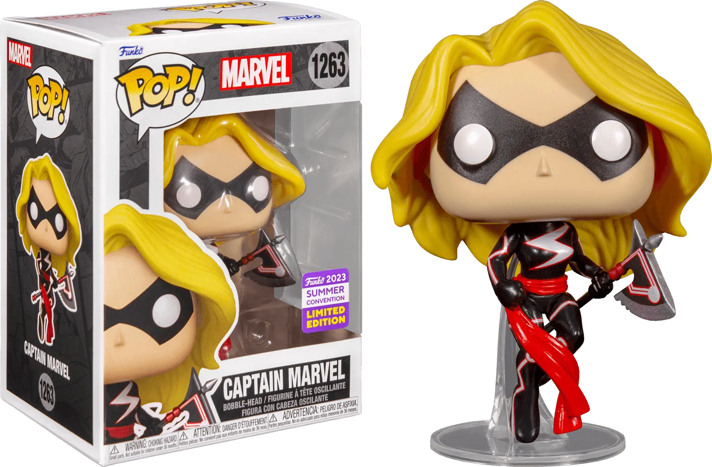 FUN71751 Captain Marvel - Captain Marvel with Axe SDCC 2023 US Exclusive Pop! Vinyl [RS] - Funko - Titan Pop Culture