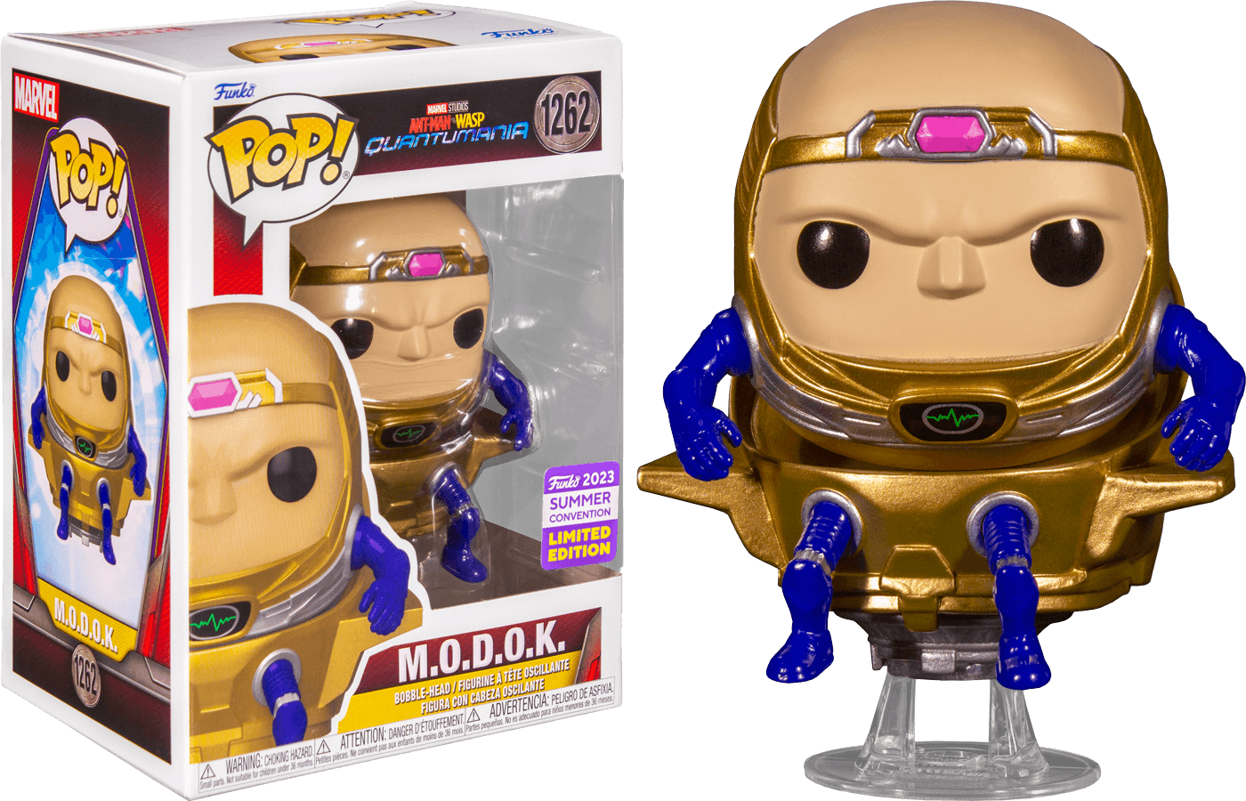 FUN71753 Ant-Man and the Wasp: Quantumania - M.O.D.O.K Unmasked SDCC 2023 US Exclusive Pop! Vinyl [RS] - Funko - Titan Pop Culture