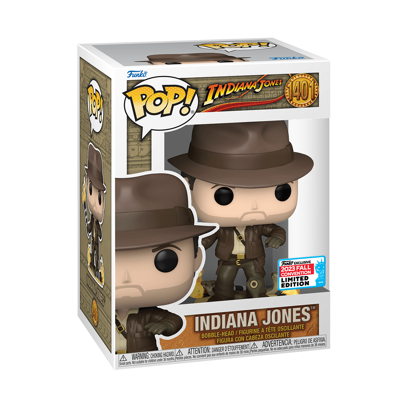 Indiana Jones - Indy & Snakes NYCC 2023 US Exclusive Pop! Vinyl [RS] Pop! Vinyl by Funko | Titan Pop Culture