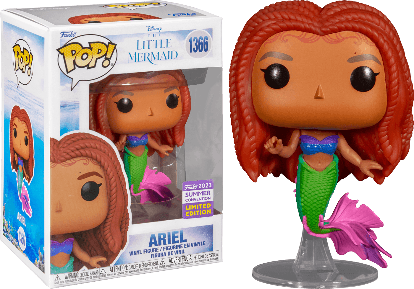 FUN71756 Little Mermaid (2023) - Ariel as Mermaid SDCC 2023 US Exclusive Pop! Vinyl [RS] - Funko - Titan Pop Culture