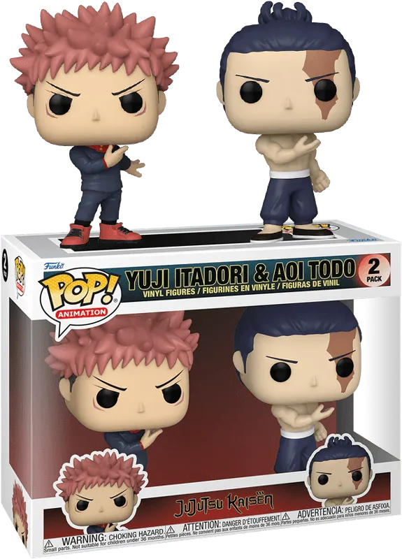 FUN72041 Jujutsu Kaisen - Yuji Itadori & Aoi Todo Pop! Vinyl 2-Pack - Funko - Titan Pop Culture