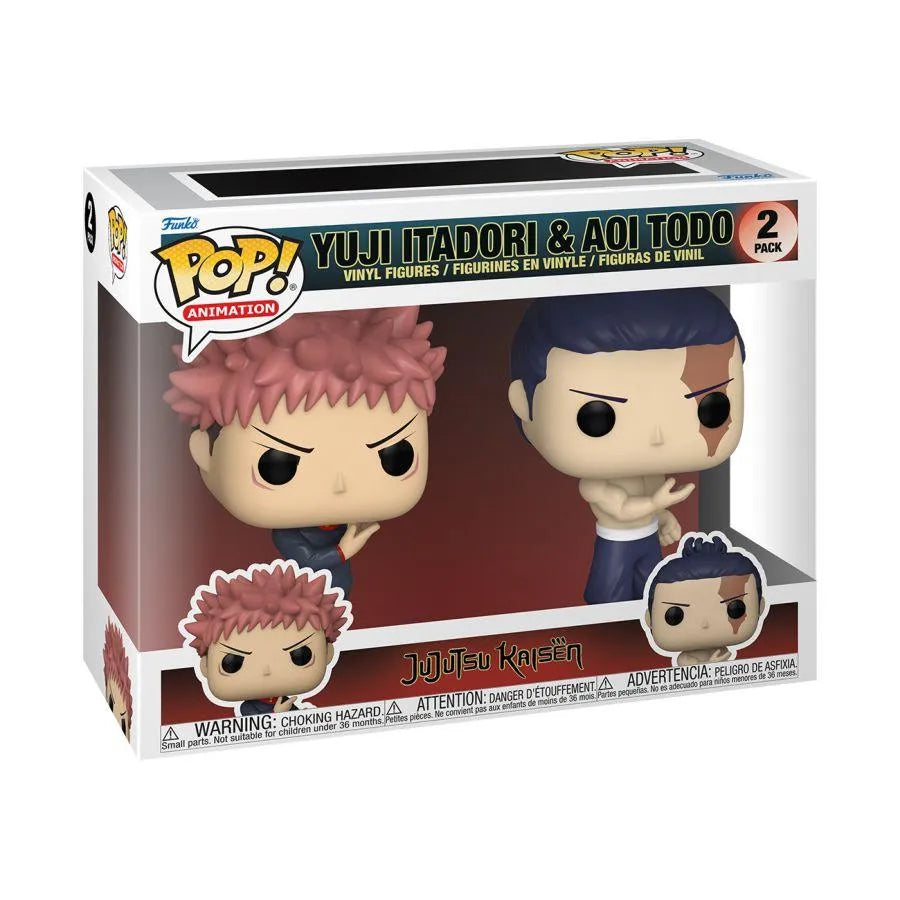 FUN72041 Jujutsu Kaisen - Yuji Itadori & Aoi Todo Pop! Vinyl 2-Pack - Funko - Titan Pop Culture