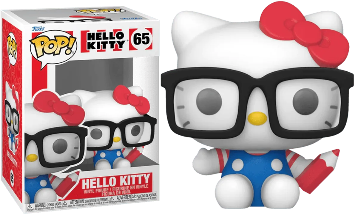 FUN72055 Hello Kitty - Hello Kitty with Glasses Pop! Vinyl - Funko - Titan Pop Culture