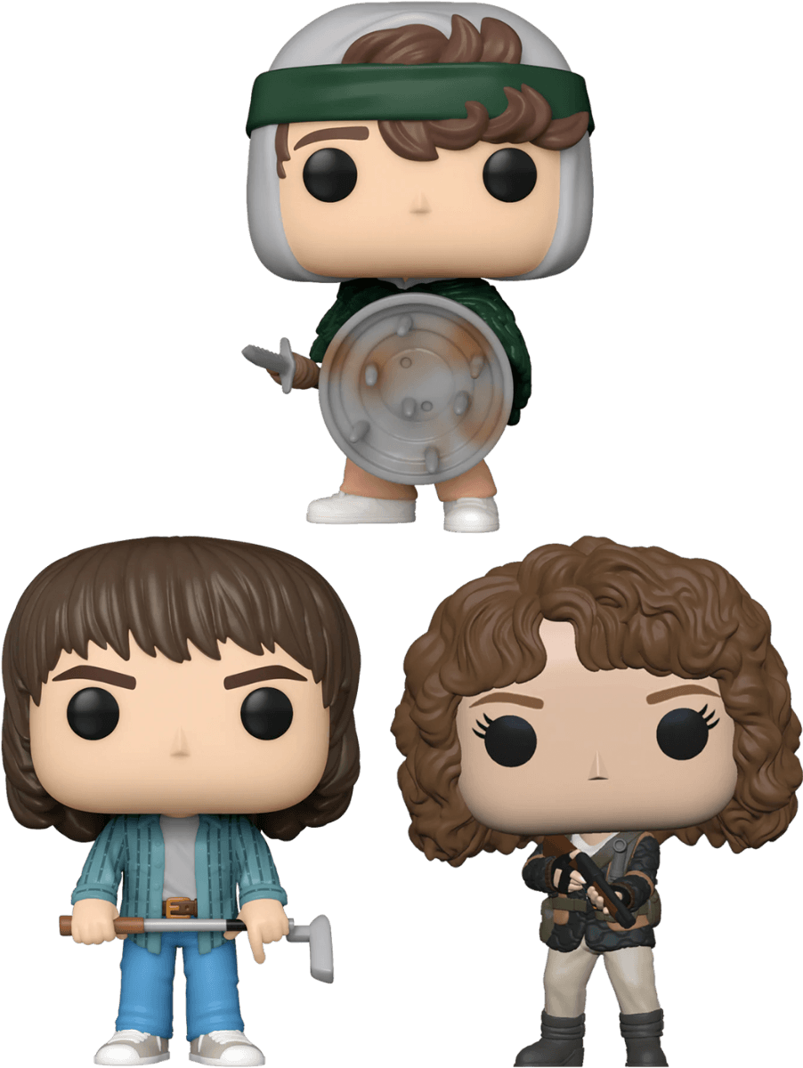 FUN72134 + FUN72137 + FUN72139 Stranger Things 4 - Hawkins Heroes Pop! Vinyl Bundle (Set of 3) - Funko - Titan Pop Culture