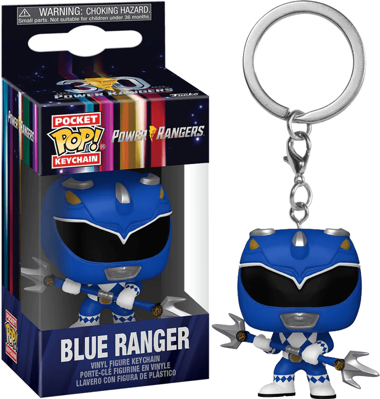 FUN72150 Power Rangers 30th Anniversary - Blue Ranger Pop! Keychain - Funko - Titan Pop Culture