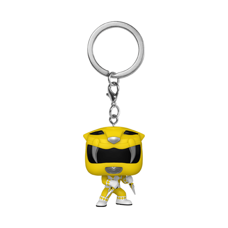 FUN72153 Power Rangers 30th Anniversary - Yellow Ranger Pop! Keychain - Funko - Titan Pop Culture