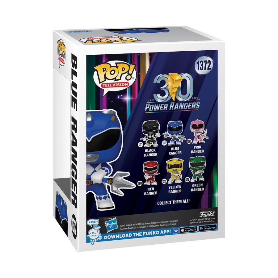 FUN72155 Power Rangers 30th Anniversary - Blue Ranger Pop! Vinyl - Funko TBA - Titan Pop Culture