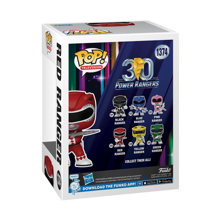 FUN72157 Power Rangers 30th Anniversary - Red Ranger Pop! Vinyl - Funko TBA - Titan Pop Culture