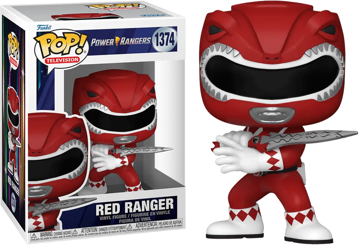 FUN72157 Power Rangers 30th Anniversary - Red Ranger Pop! Vinyl - Funko TBA - Titan Pop Culture