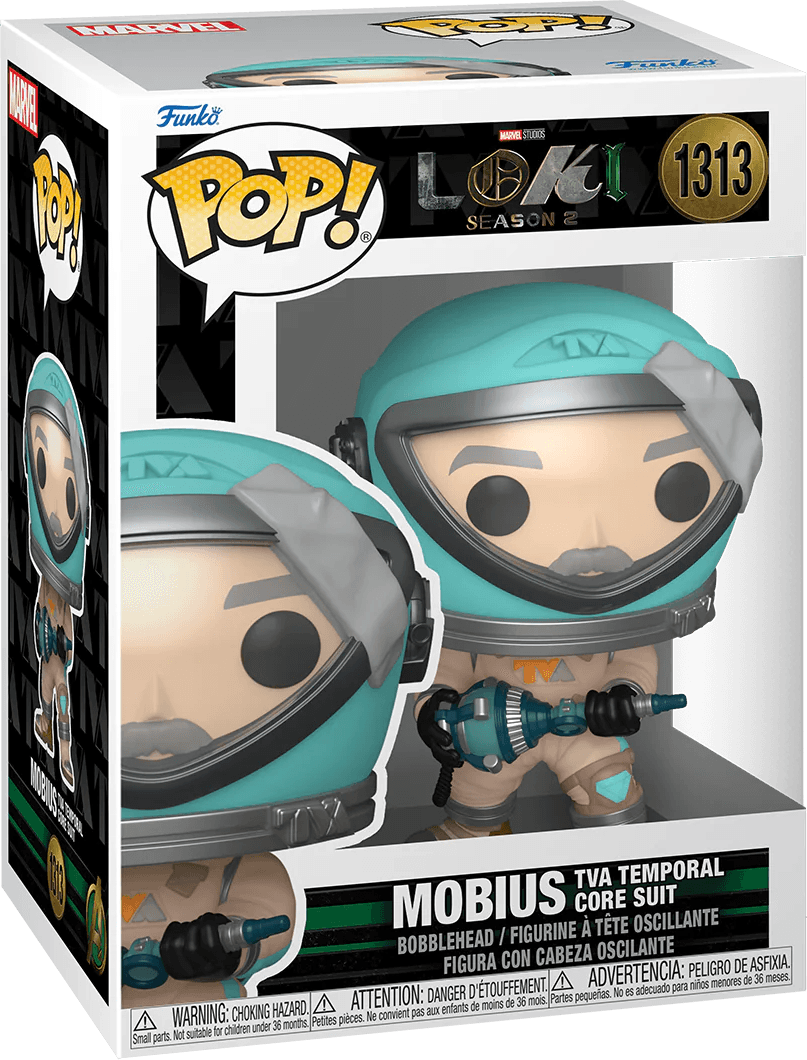 Loki (TV) - Mobius with TVA Temporal Core Suit Pop! Vinyl Pop! Vinyl by Funko | Titan Pop Culture