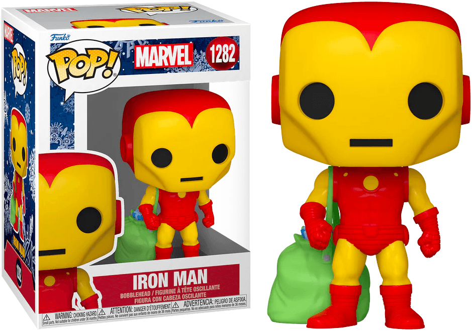 FUN72188 Marvel Comics - Iron Man with Bag Holiday Pop! Vinyl - Funko - Titan Pop Culture