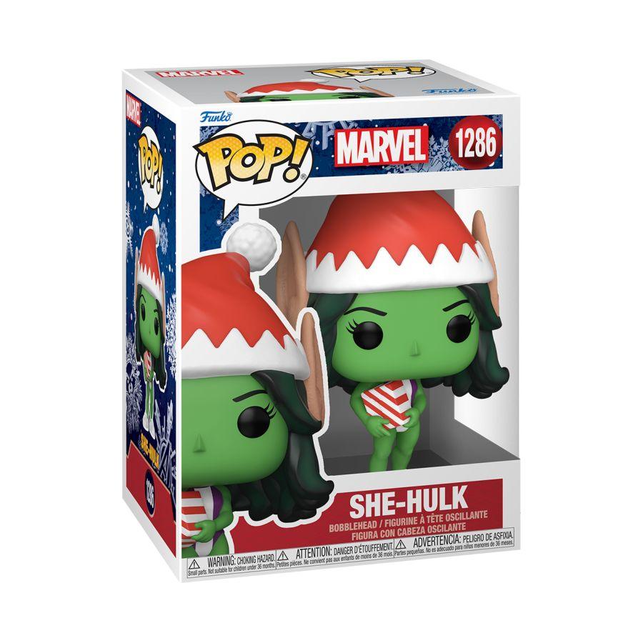 FUN72189 Marvel Comics - She-Hulk Holiday Pop! Vinyl - Funko - Titan Pop Culture