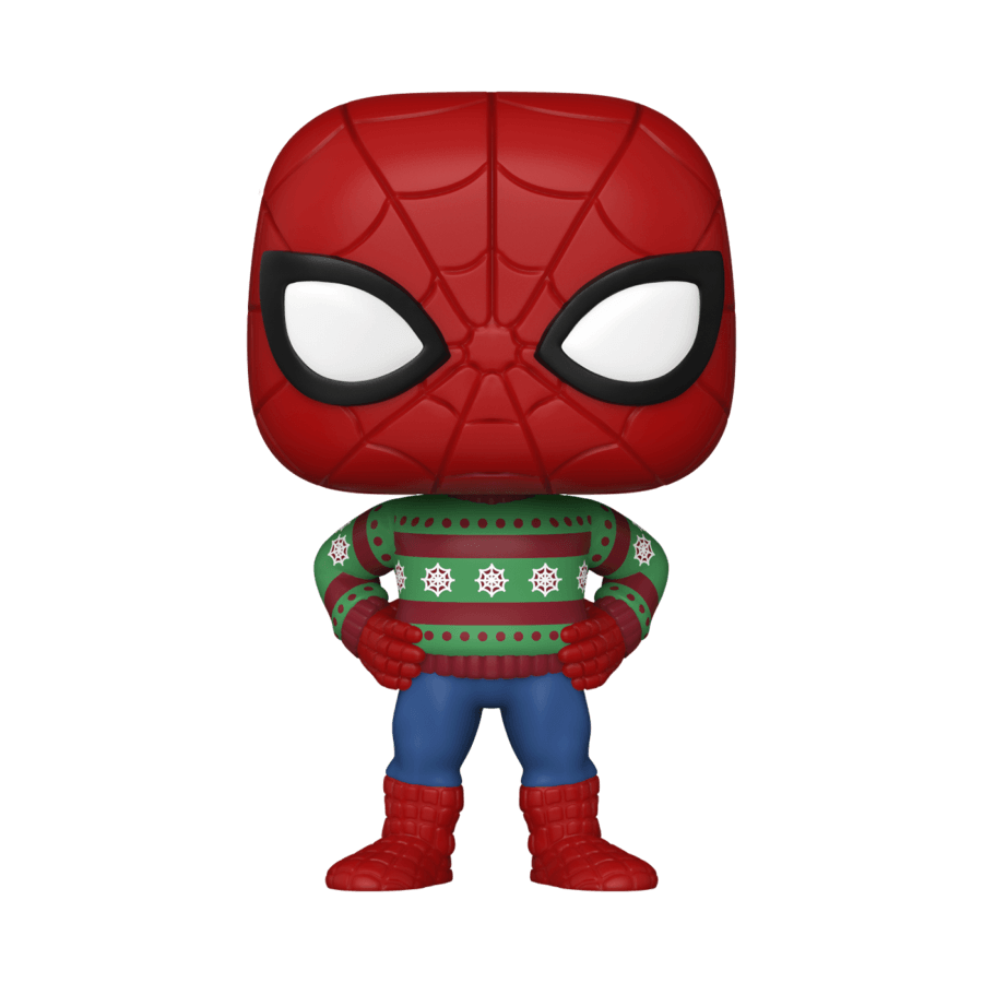 FUN72190 Marvel Comics - Spider-Man Holiday Sweater Pop! Vinyl - Funko - Titan Pop Culture