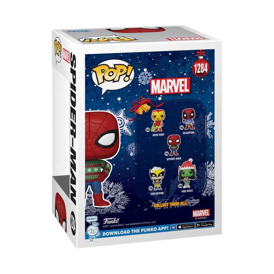 FUN72190 Marvel Comics - Spider-Man Holiday Sweater Pop! Vinyl - Funko - Titan Pop Culture