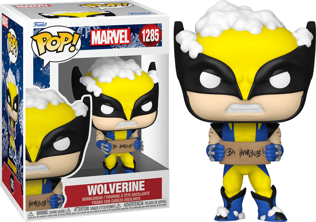 FUN72191 Marvel Comics - Wolverine with Sign Holiday Pop! Vinyl - Funko - Titan Pop Culture