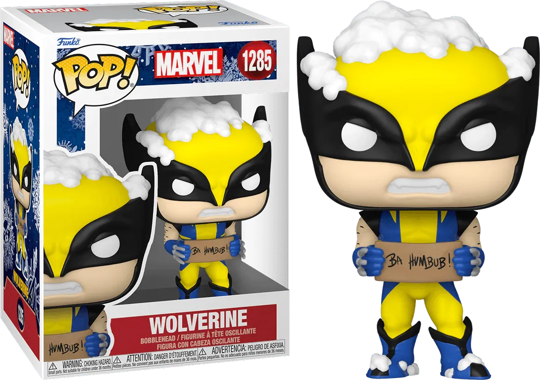 FUN72191 Marvel Comics - Wolverine with Sign Holiday Pop! Vinyl - Funko - Titan Pop Culture