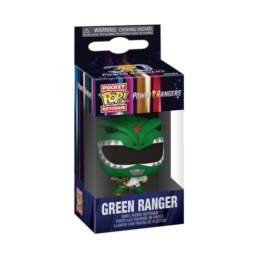 FUN72201 Power Rangers 30th Anniversary - Green Ranger Pop! Keychain - Funko - Titan Pop Culture