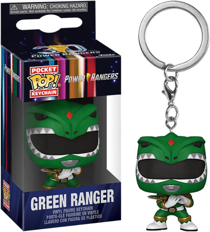 FUN72201 Power Rangers 30th Anniversary - Green Ranger Pop! Keychain - Funko TBA - Titan Pop Culture