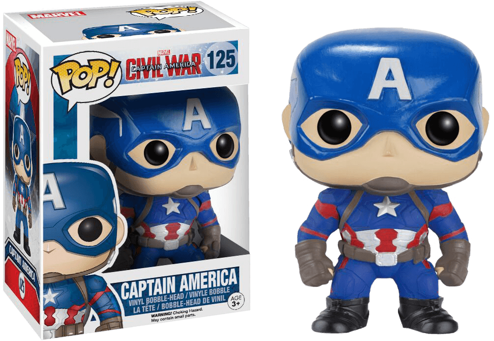 FUN7223 Captain America 3: Civil War - Captain America Pop! Vinyl - Funko - Titan Pop Culture