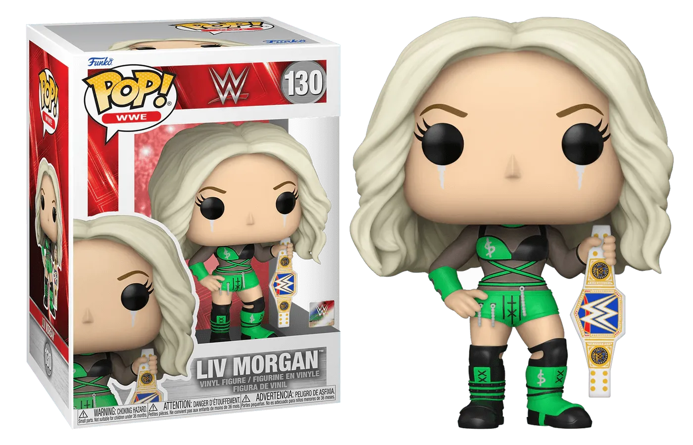 FUN72231 WWE - Liv Morgan with Belt Pop! Vinyl - Funko - Titan Pop Culture