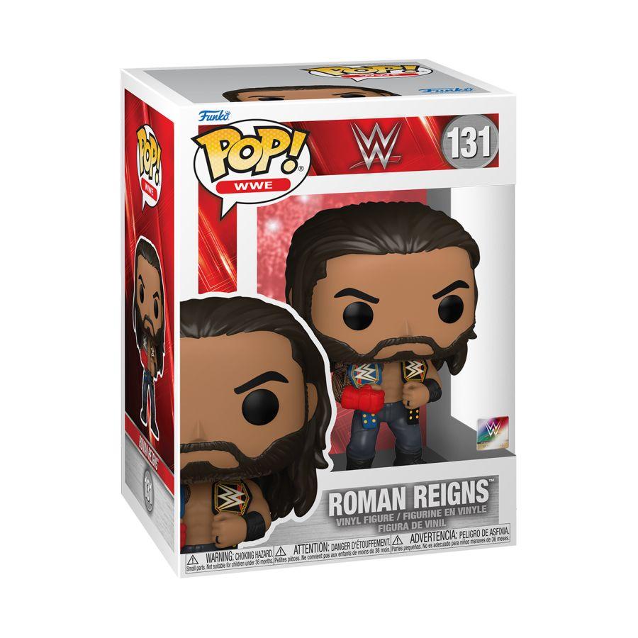 FUN72233 WWE - Roman Reigns with Belts Pop! Vinyl - Funko - Titan Pop Culture