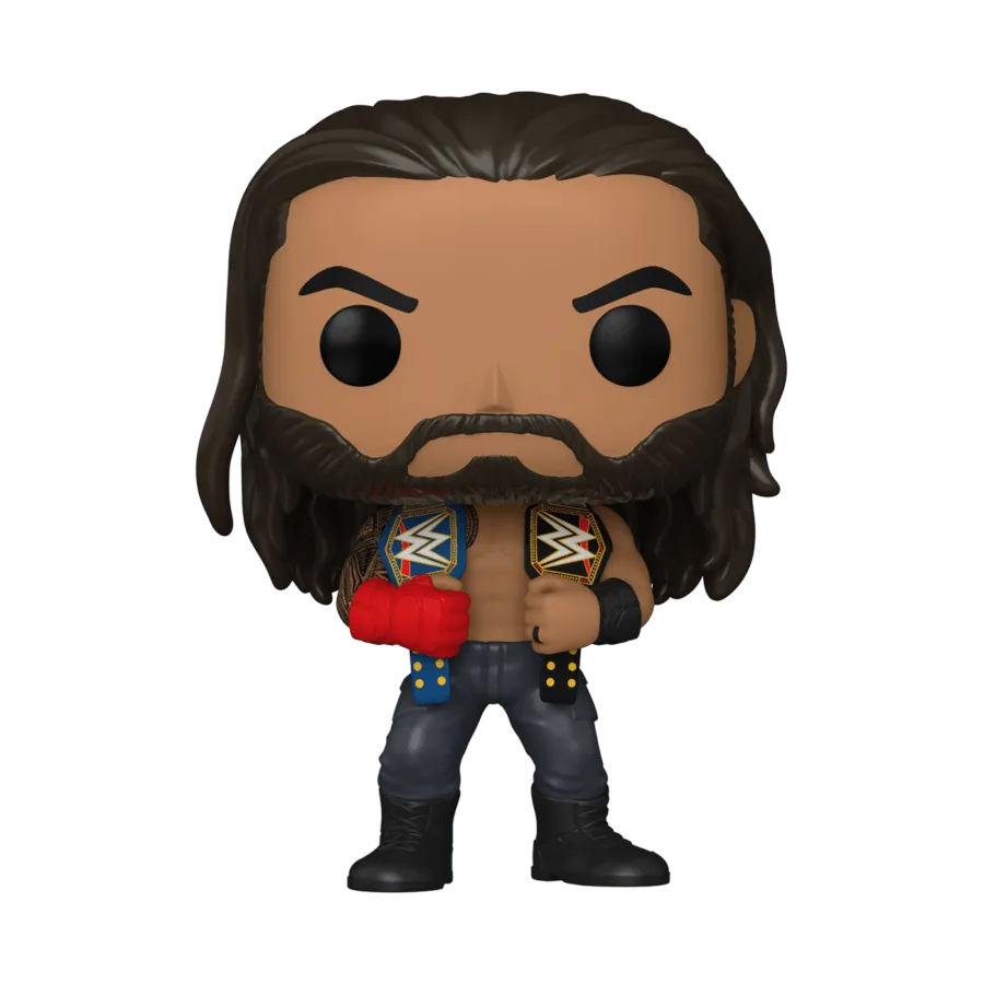 FUN72233 WWE - Roman Reigns with Belts Pop! Vinyl - Funko - Titan Pop Culture