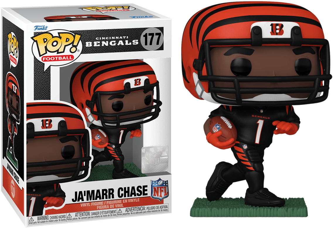FUN72239 NFL: Bengals - JaMarr Chase Pop! Vinyl - Funko - Titan Pop Culture
