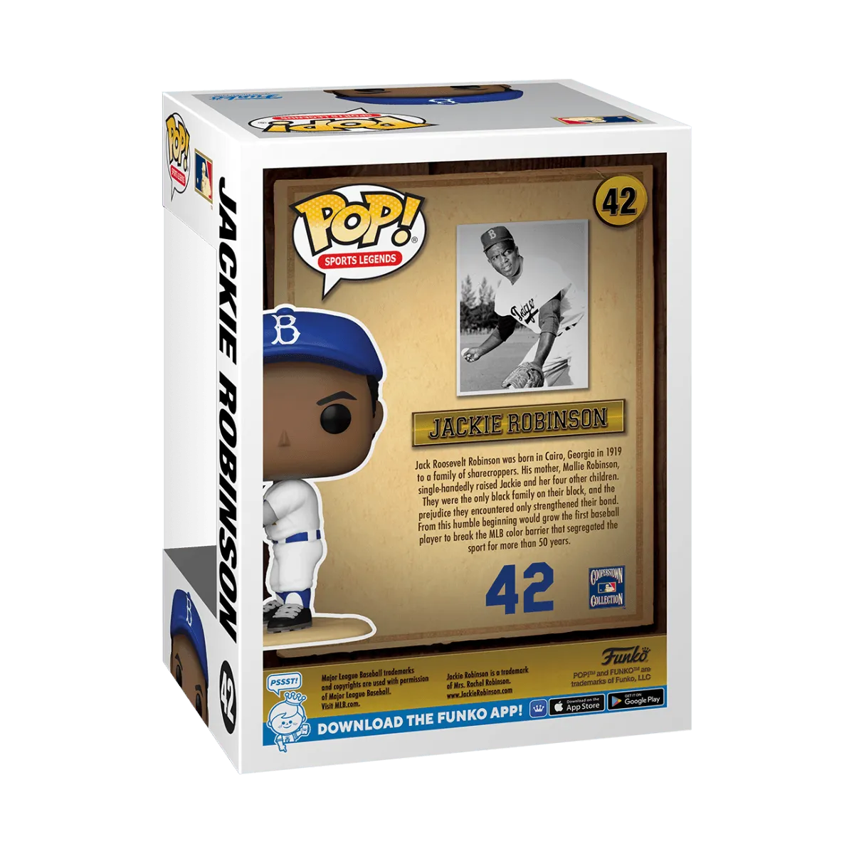 FUN72246 MLB: Legends - Jackie Robinson (with chase) Pop! Vinyl - Funko - Titan Pop Culture