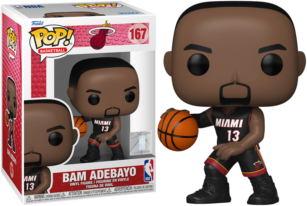 FUN72249 NBA Basketball - Bam Adebayo (Miami Heat) Pop! Vinyl - Funko - Titan Pop Culture