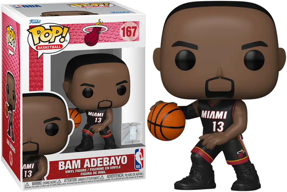 FUN72249 NBA Basketball - Bam Adebayo (Miami Heat) Pop! Vinyl - Funko - Titan Pop Culture