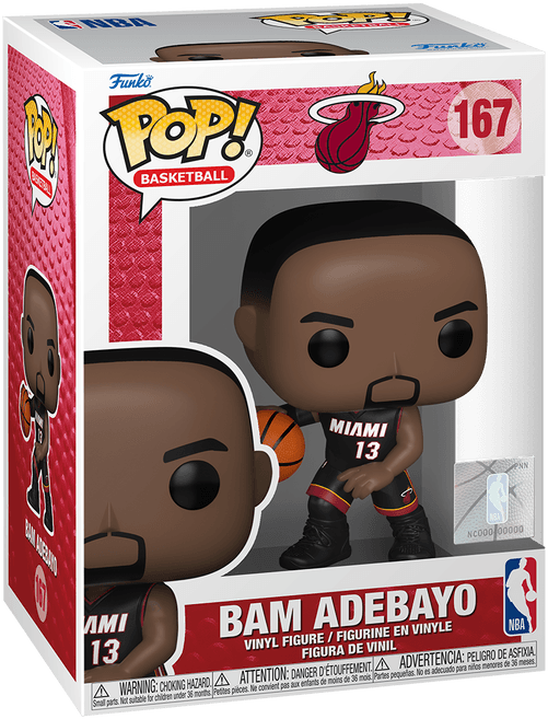 FUN72249 NBA Basketball - Bam Adebayo (Miami Heat) Pop! Vinyl - Funko - Titan Pop Culture