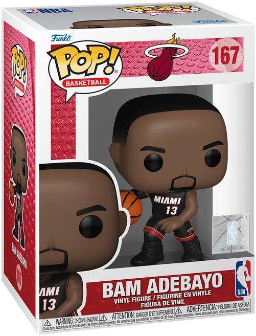 FUN72249 NBA Basketball - Bam Adebayo (Miami Heat) Pop! Vinyl - Funko - Titan Pop Culture