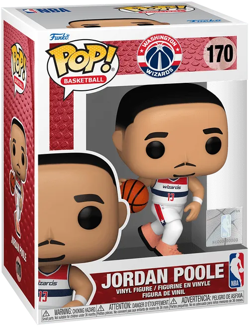 FUN72253 NBA Basketball - Jordan Poole (Washington Wizards) Pop! Vinyl - Funko - Titan Pop Culture