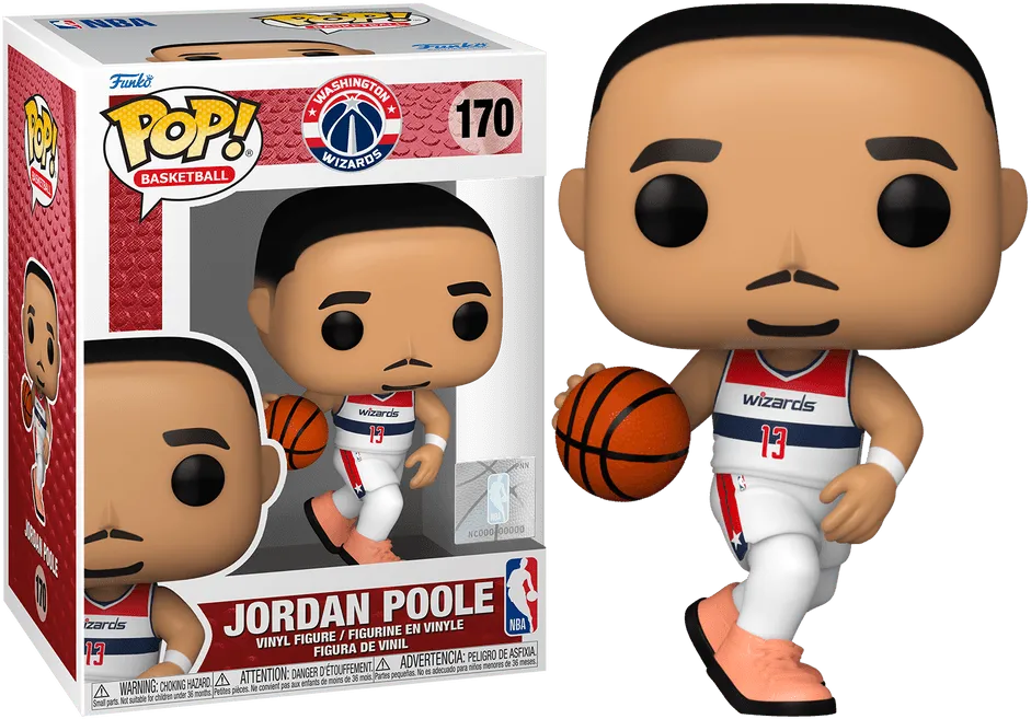 FUN72253 NBA Basketball - Jordan Poole (Washington Wizards) Pop! Vinyl - Funko - Titan Pop Culture