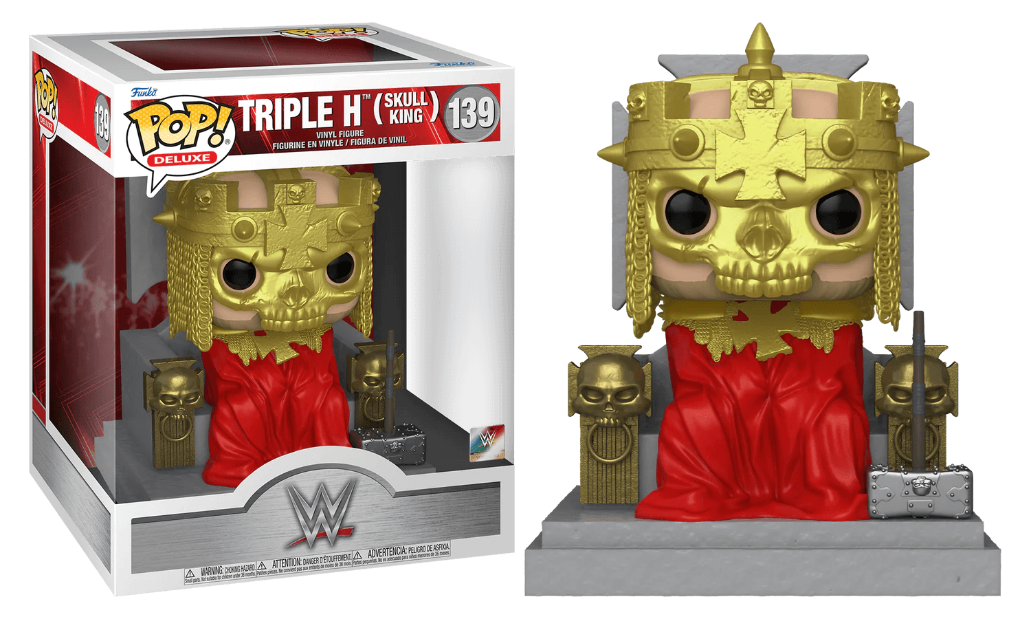 FUN72276 WWE - Triple H (Skull King) Pop! Deluxe - Funko - Titan Pop Culture