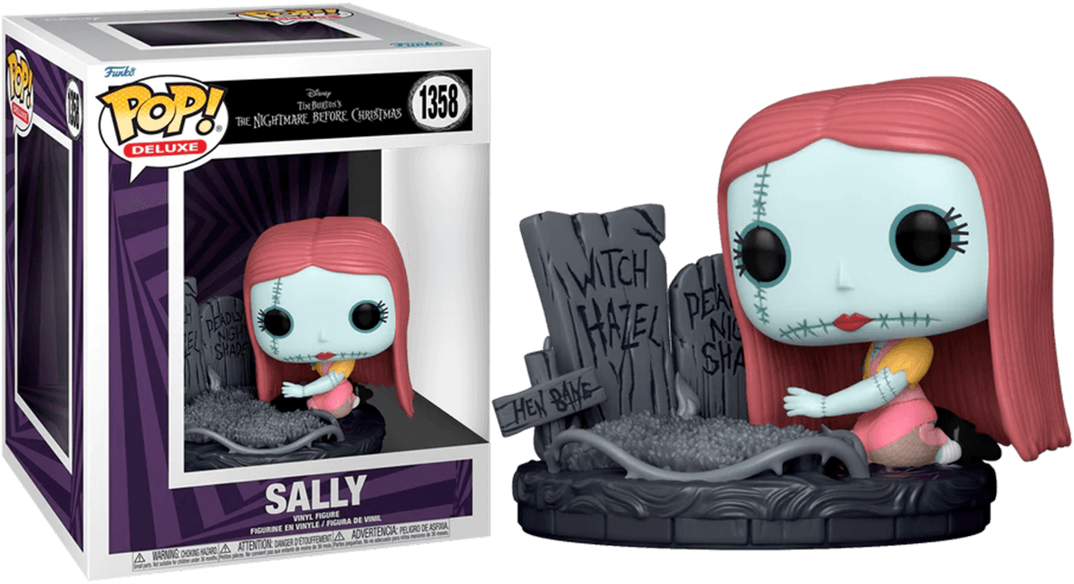 FUN72315 The Nightmare Before Christmas - Sally with Gravestone 30th Anniversary Pop! Deluxe - Funko - Titan Pop Culture