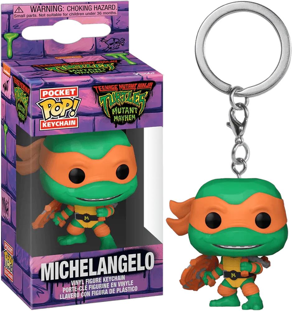 FUN72330 Teenage Mutant Ninja Turtles: Mutant Mayhem (2023) - Michelangelo Pop! Keychain - Funko - Titan Pop Culture