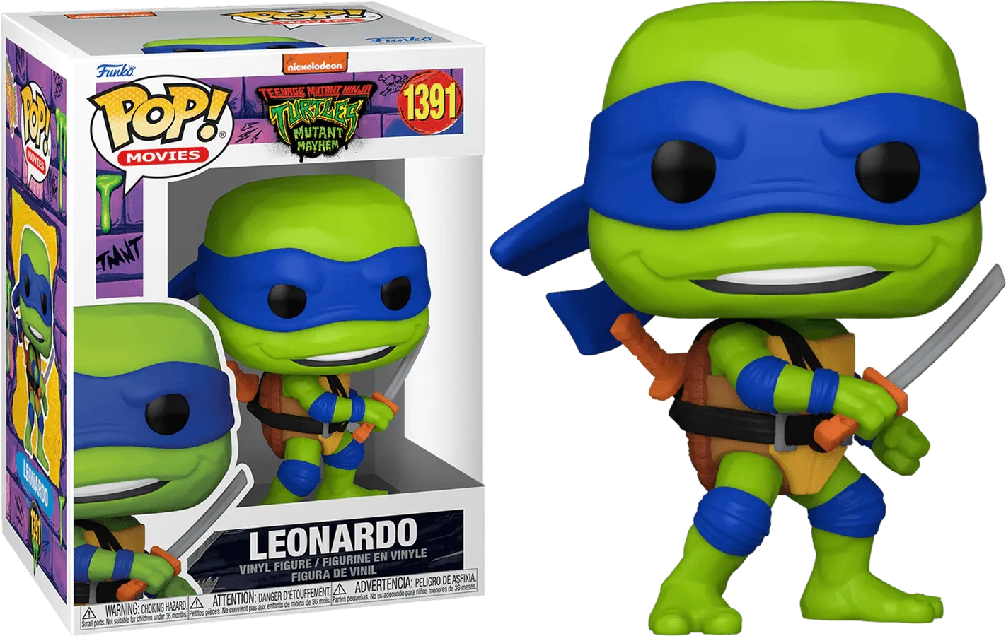 FUN72332 Teenage Mutant Ninja Turtles: Mutant Mayhem (2023) - Leonardo Pop! Vinyl - Funko - Titan Pop Culture