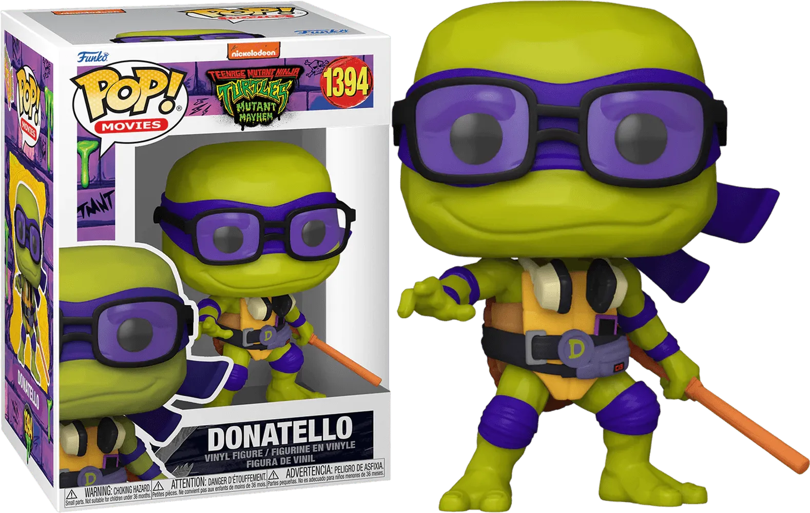 FUN72335 Teenage Mutant Ninja Turtles: Mutant Mayhem (2023) - Donatello Pop! Vinyl - Funko - Titan Pop Culture