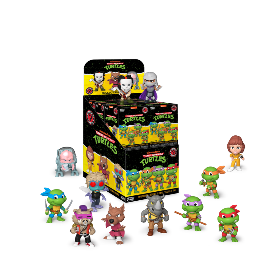 FUN72343 Teenage Mutant Ninja Turtles (TV 1987) - Mystery Minis 12ct CDU - Funko - Titan Pop Culture