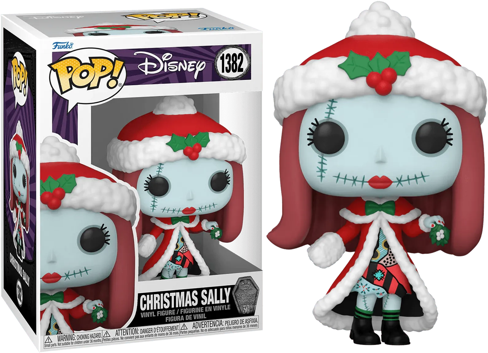 FUN72383 The Nightmare Before Christmas 30th Anniversary - Christmas Sally Pop! Vinyl - Funko - Titan Pop Culture